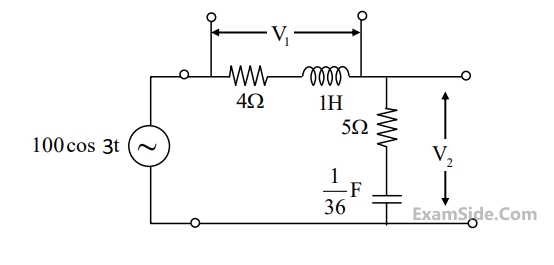 GATE ECE 2017 Set 1 Network Theory - Sinusoidal Steady State Response Question 17 English