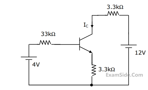 GATE EE 2003 Analog Electronics - Bjt and Mosfet Biasing Question 33 English