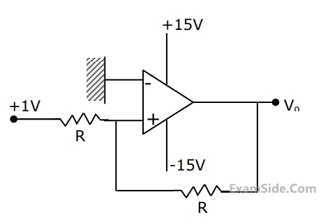 GATE ECE 2000 Analog Circuits - Operational Amplifier Question 81 English