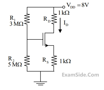 GATE ECE 2017 Set 1 Electronic Devices and VLSI - IC Basics and MOSFET Question 4 English