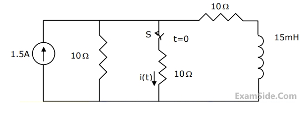 GATE ECE 2010 Network Theory - Transient Response Question 17 English