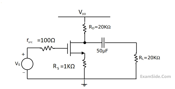 GATE ECE 1994 Analog Circuits - FET and MOSFET Question 8 English