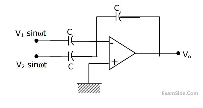 GATE ECE 2000 Analog Circuits - Operational Amplifier Question 76 English