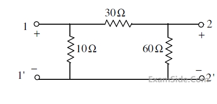 GATE ECE 2014 Set 4 Network Theory - Two Port Networks Question 36 English