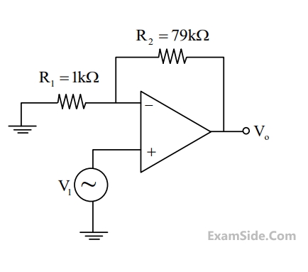 GATE ECE 2017 Set 1 Analog Circuits - Operational Amplifier Question 11 English