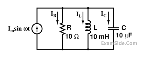 GATE ECE 2016 Set 2 Network Theory - Sinusoidal Steady State Response Question 34 English